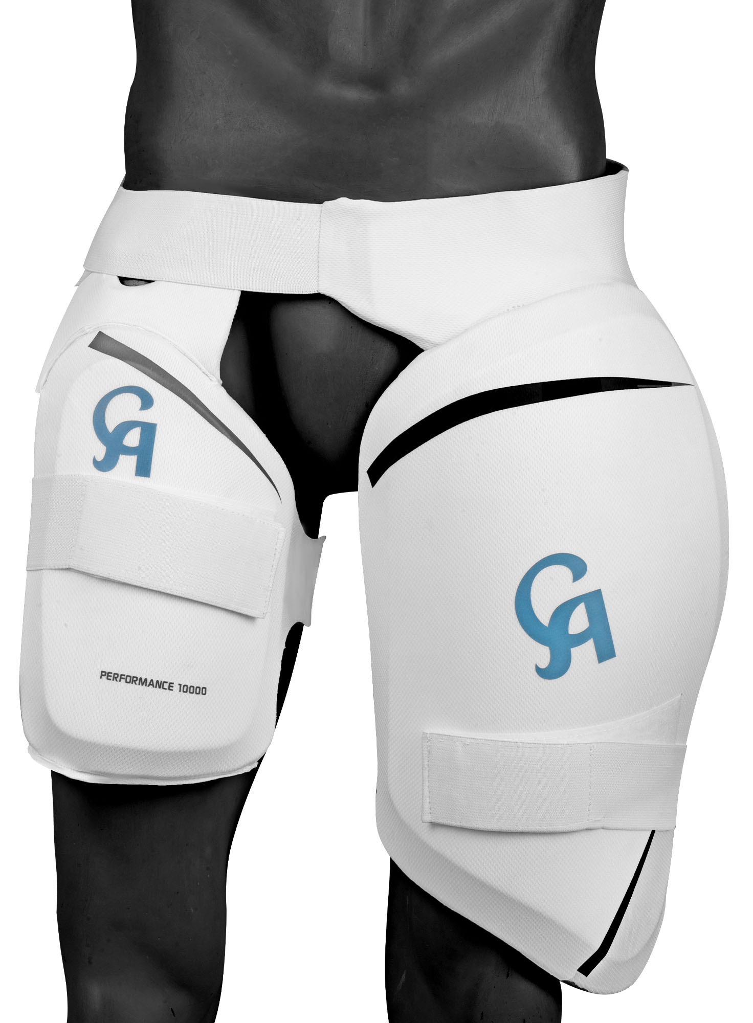 CA PERFORMANCE 10000 THIGH PAD - White L.H.S, R.H.S Arm & Thigh Guard Senior,8