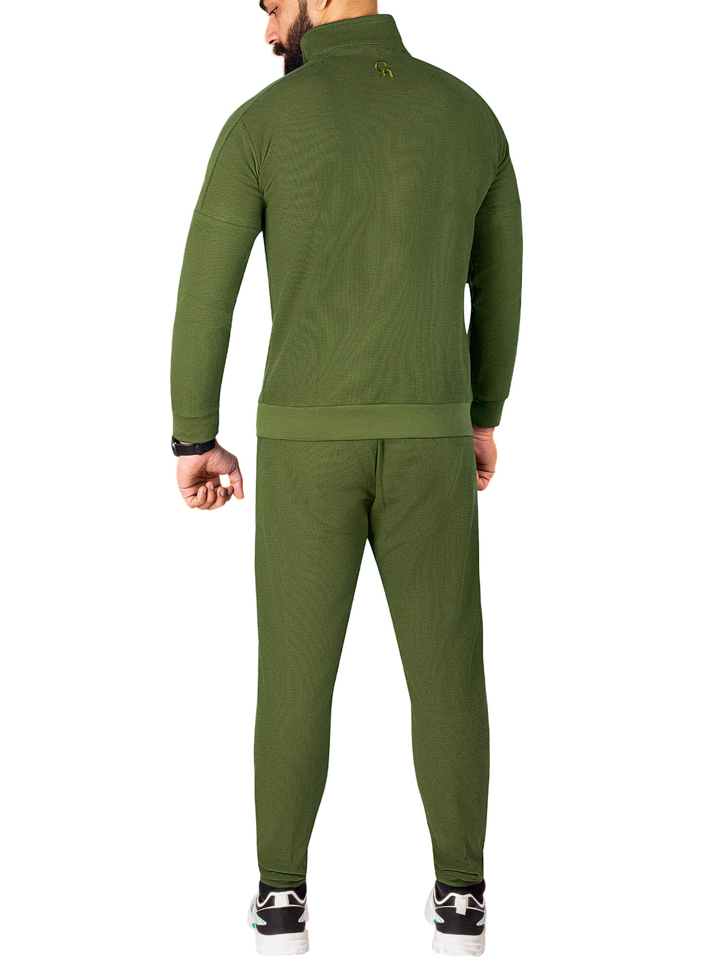 CA ZIG ZAG TRACKSUIT (GREEN) - Green Medium, Large, XL, XXL Track suits & Hoodies,2