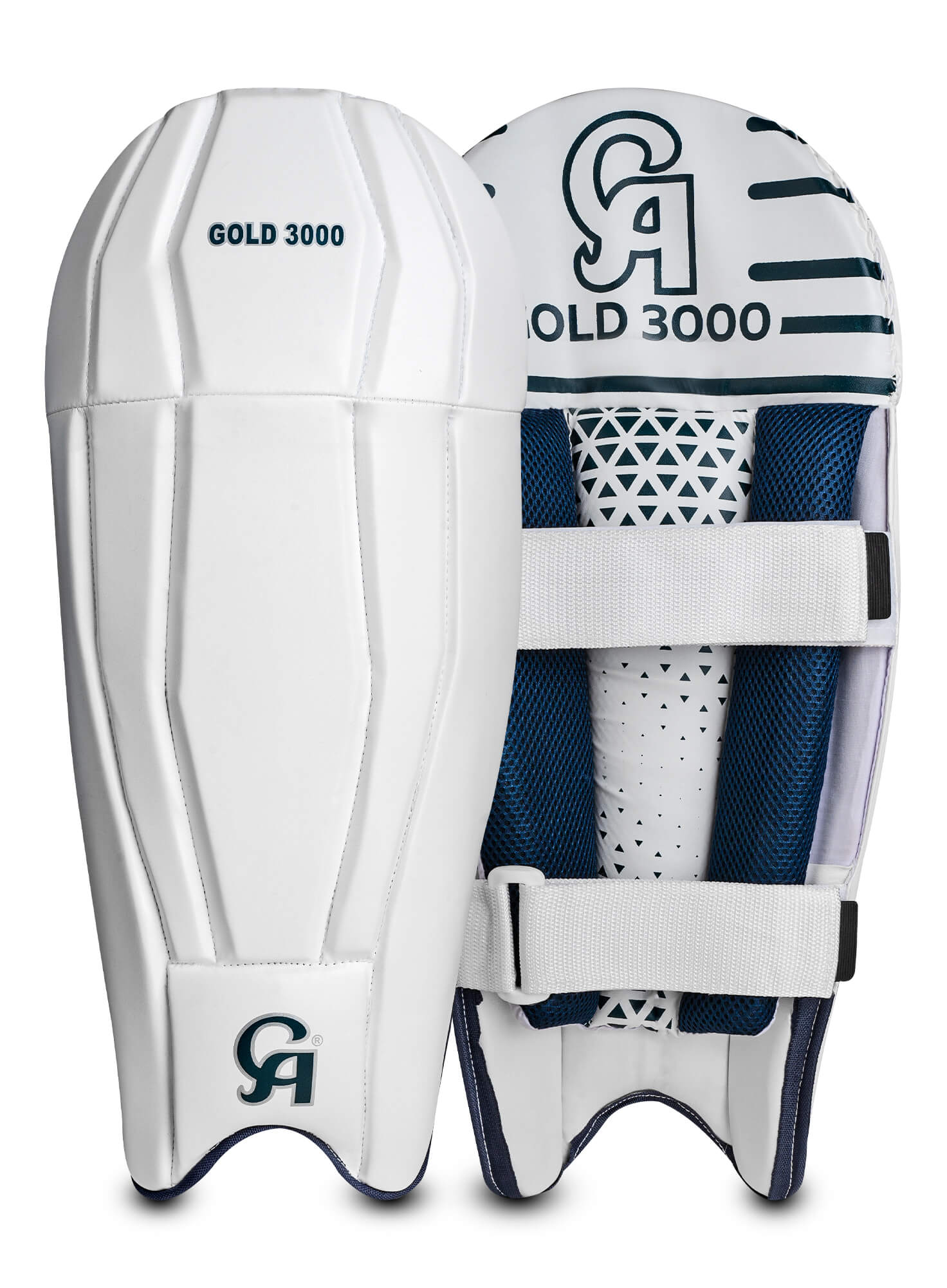 Gold 3000 - Blue L.H.S, R.H.S Wicket Keeping Pads,2