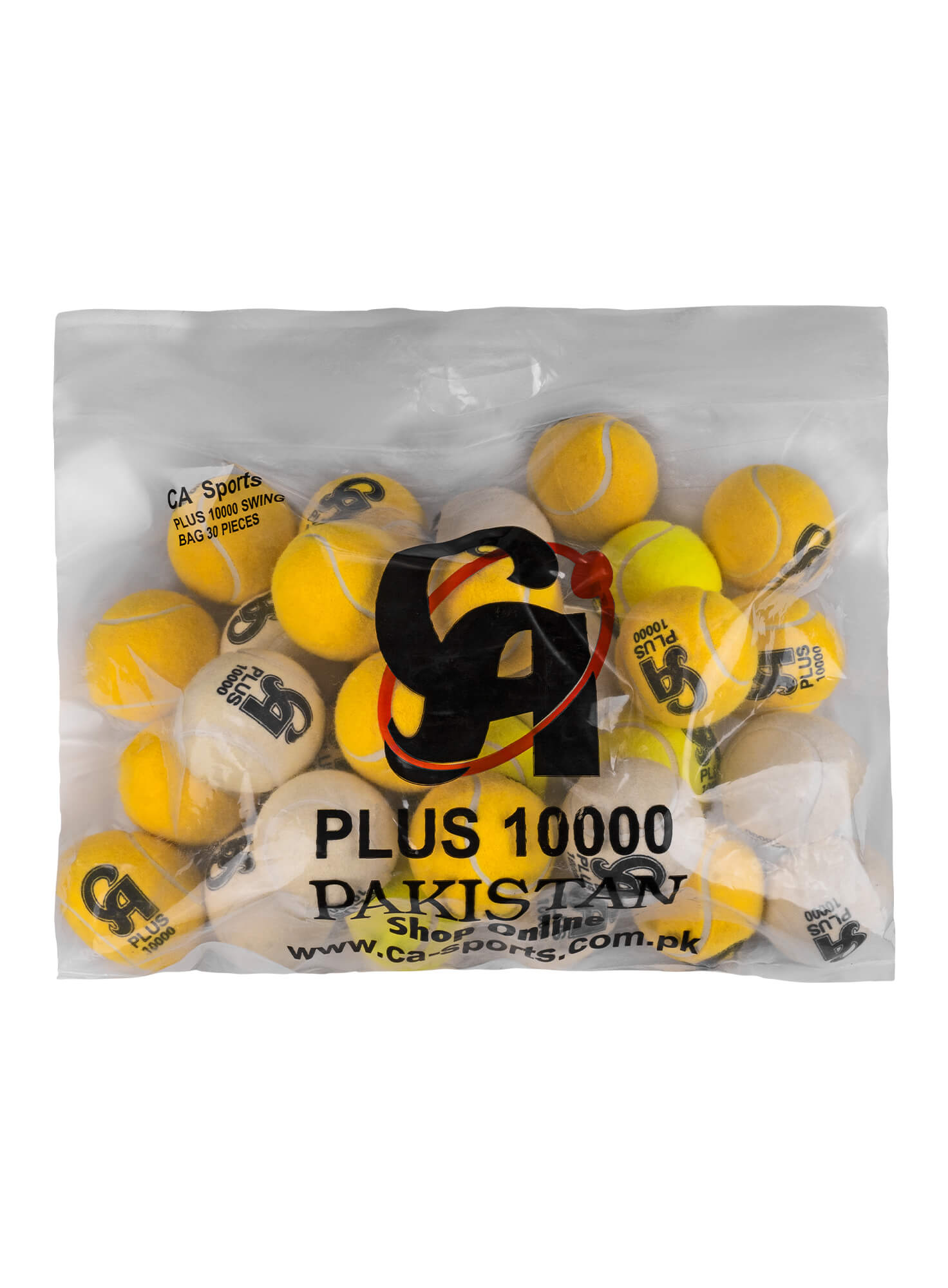 PLUS 10000 pack of 30 - Yellow  Cricket Balls,1