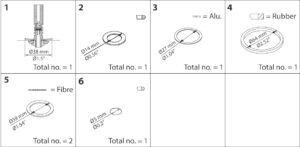 Repair Kit components drawing 032F2345 - NZ DEPOT