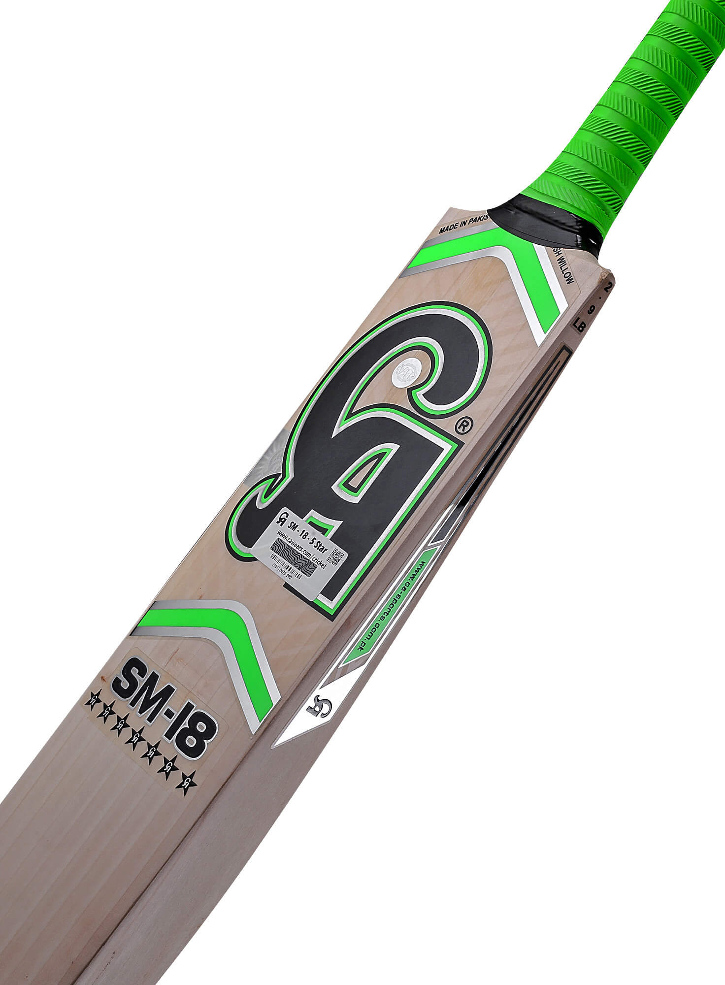 SM-18 7 STAR - Green  Cricket Bats,5