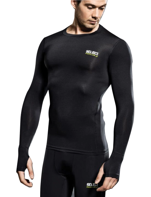 Select Compression L/S Black - M - Compression