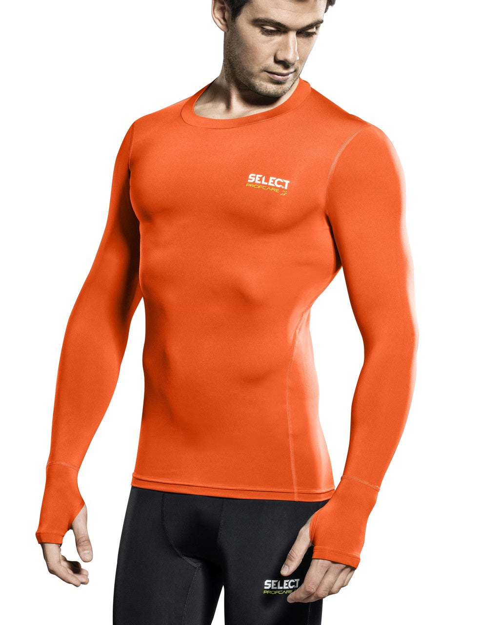 Select Compression L/S Orange - S - Compression