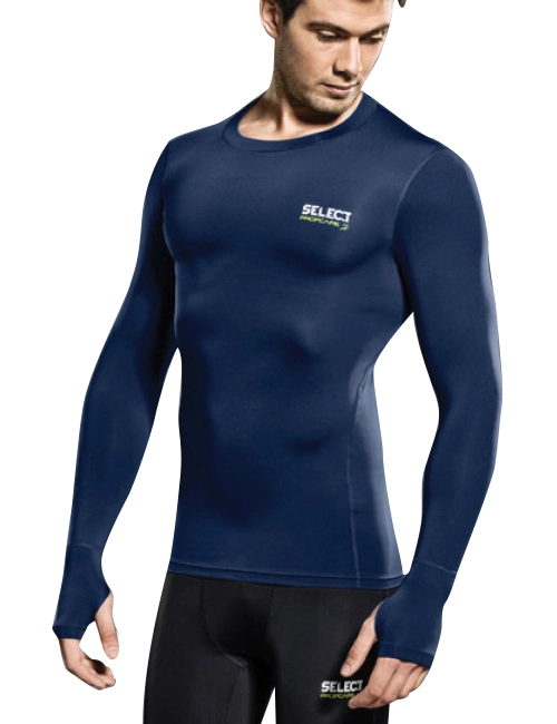 Select Compression L/S Royal - M - Compression