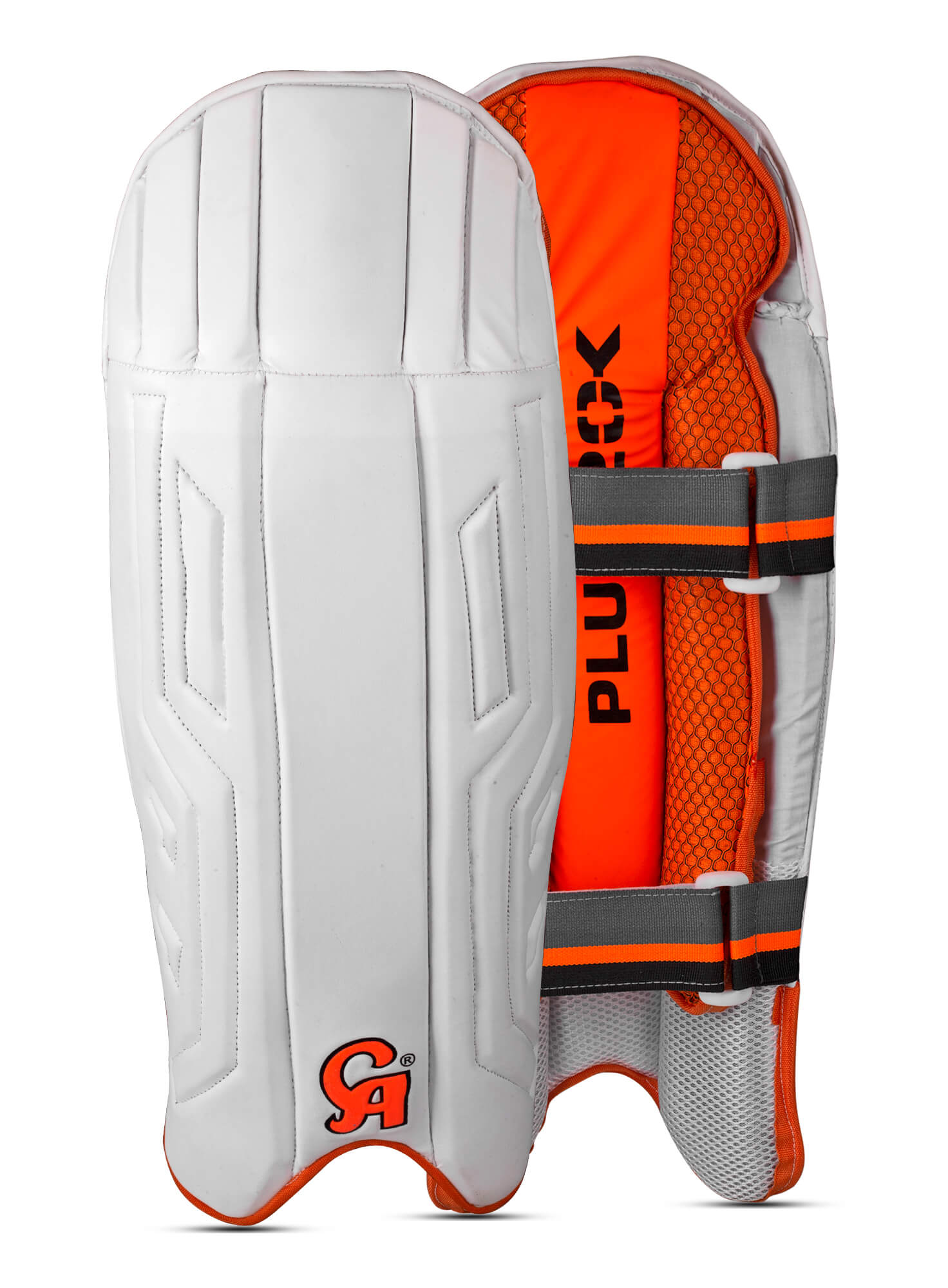 20K-PRO-WK PADS - Orange L.H.S, R.H.S Wicket Keeping Pads,2