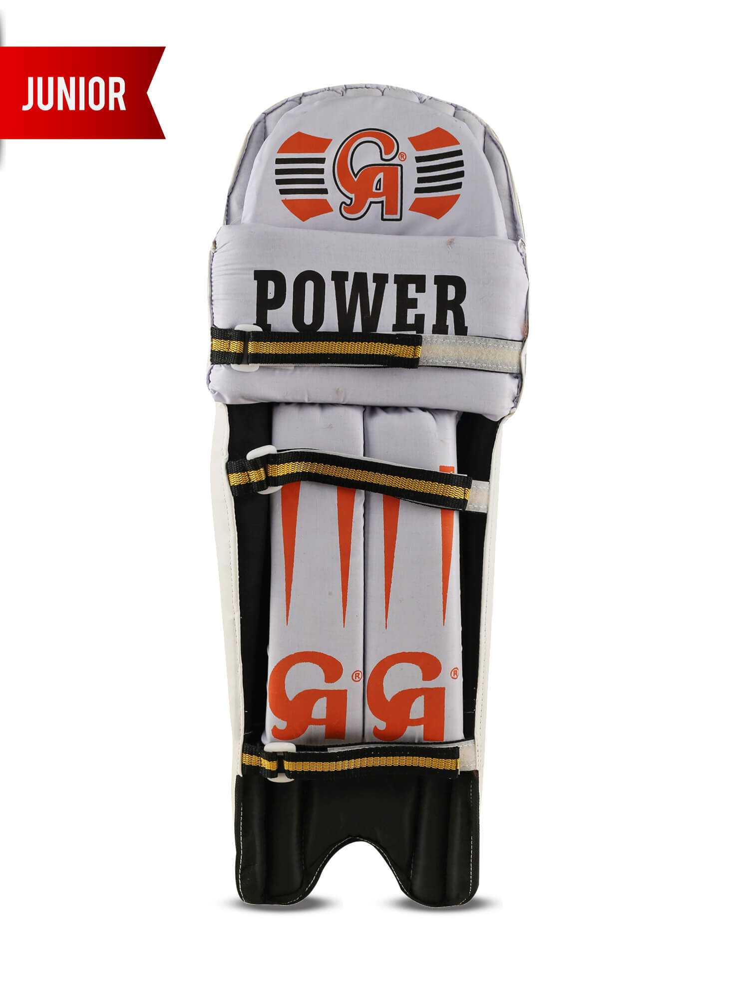 CA POWER JUNIOR - Orange L.H.S, R.H.S Junior Leg Pads,1