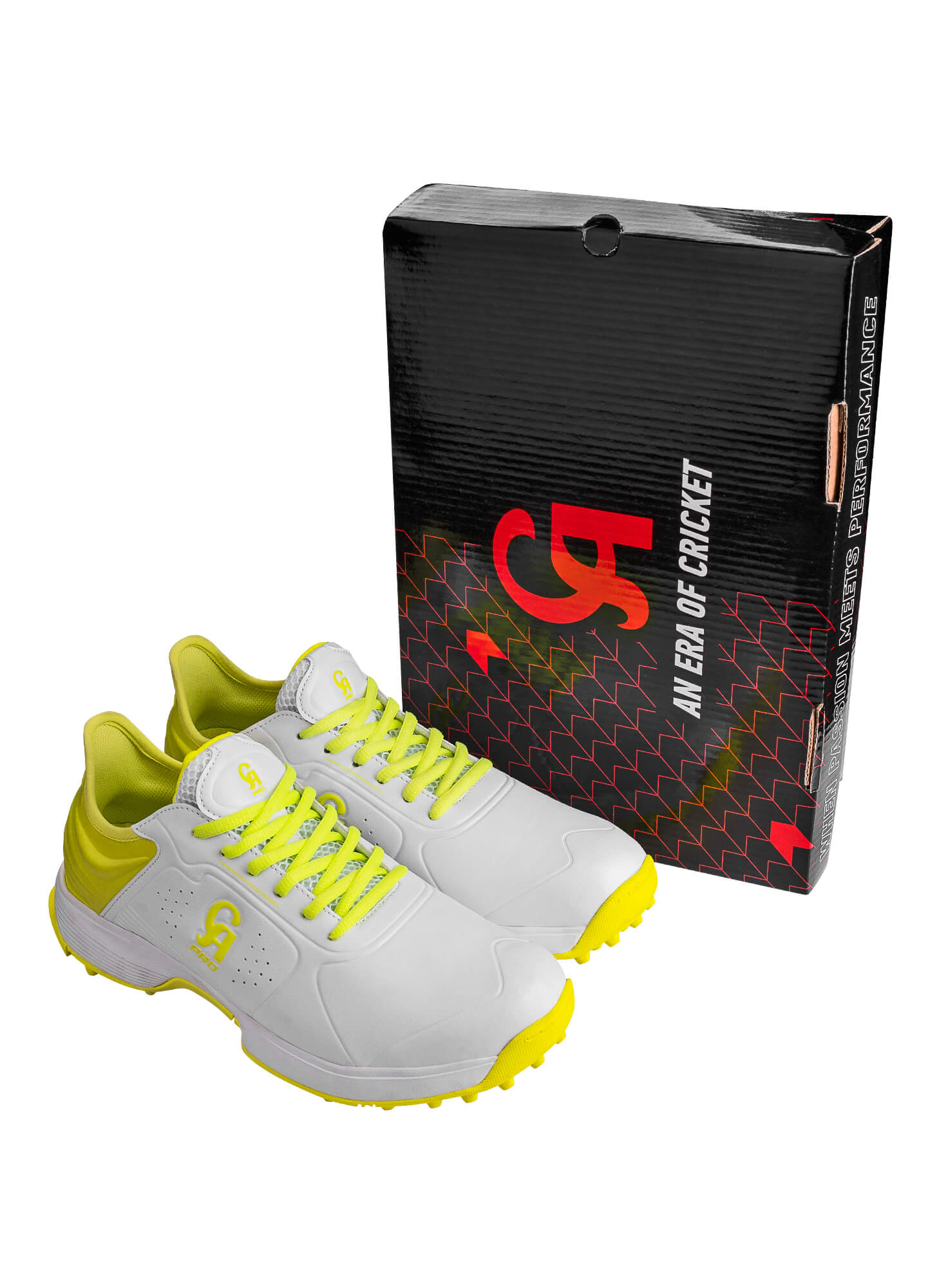 CA Pro Performance - Yellow 7, 8, 9, 10, 11 Cricket Shoes,6