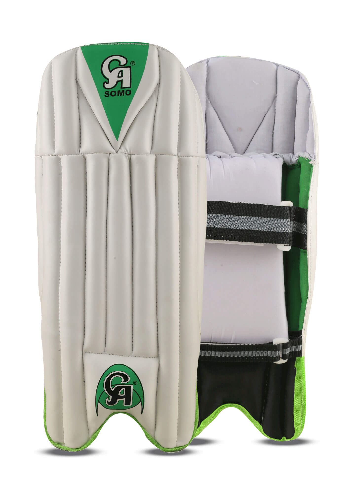 CA SOMO WK PAD - Green L.H.S, R.H.S Wicket Keeping Pads,2