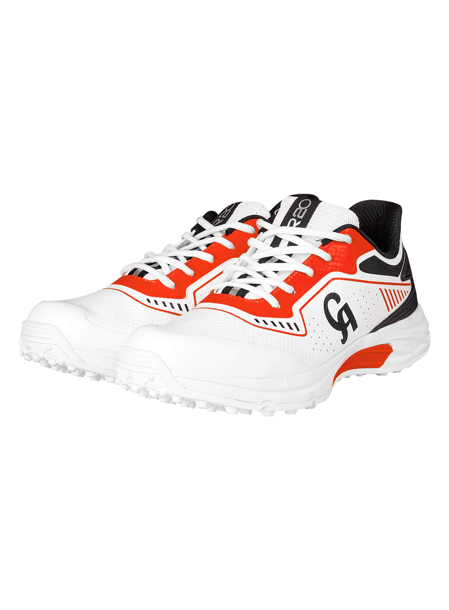 JR-20 SHOES (ORANGE) - Orange 7, 8, 9, 10, 11 Cricket Shoes,4