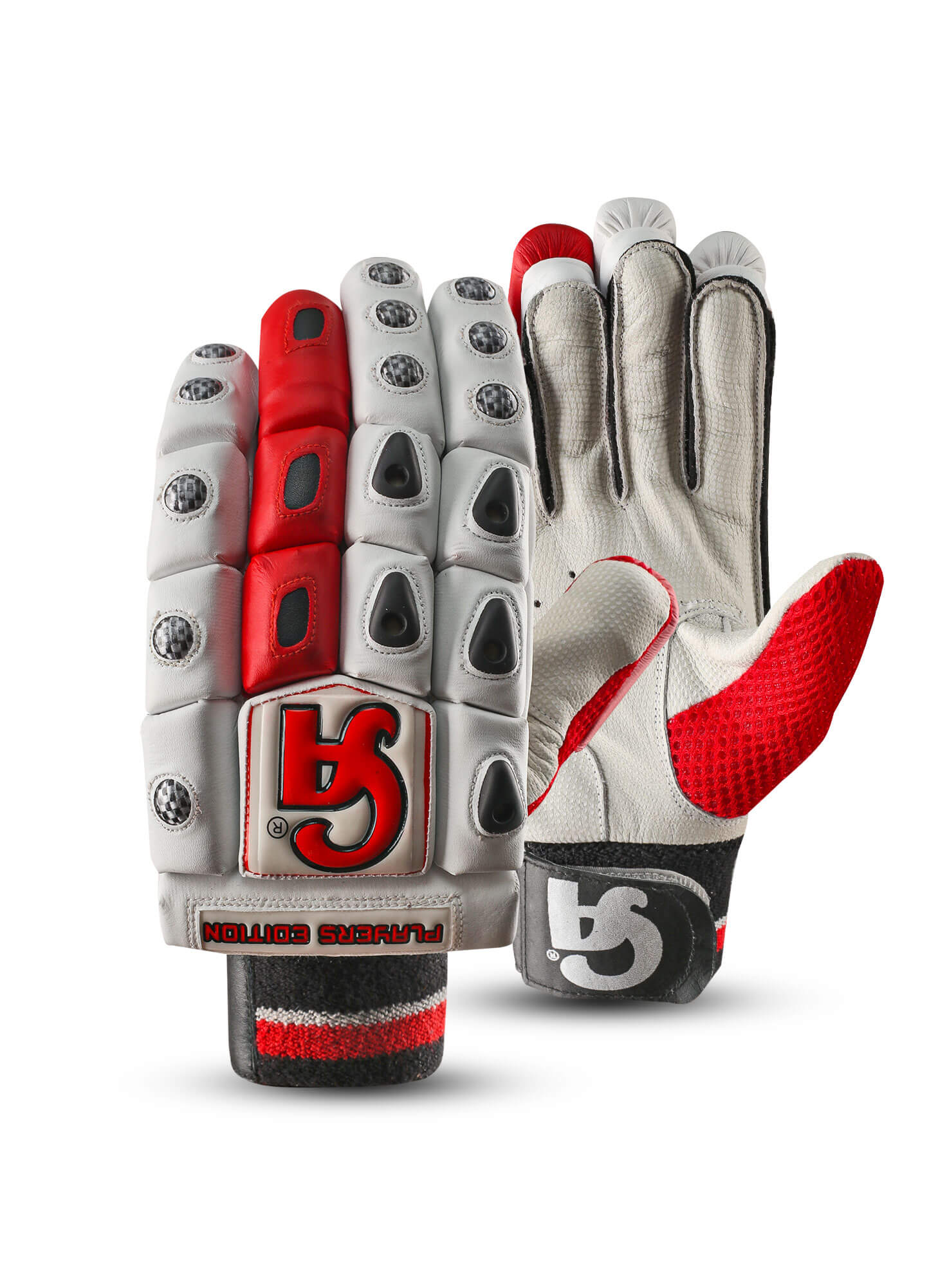 PLAYER EDITION - White L.H.S, R.H.S Batting Gloves,2