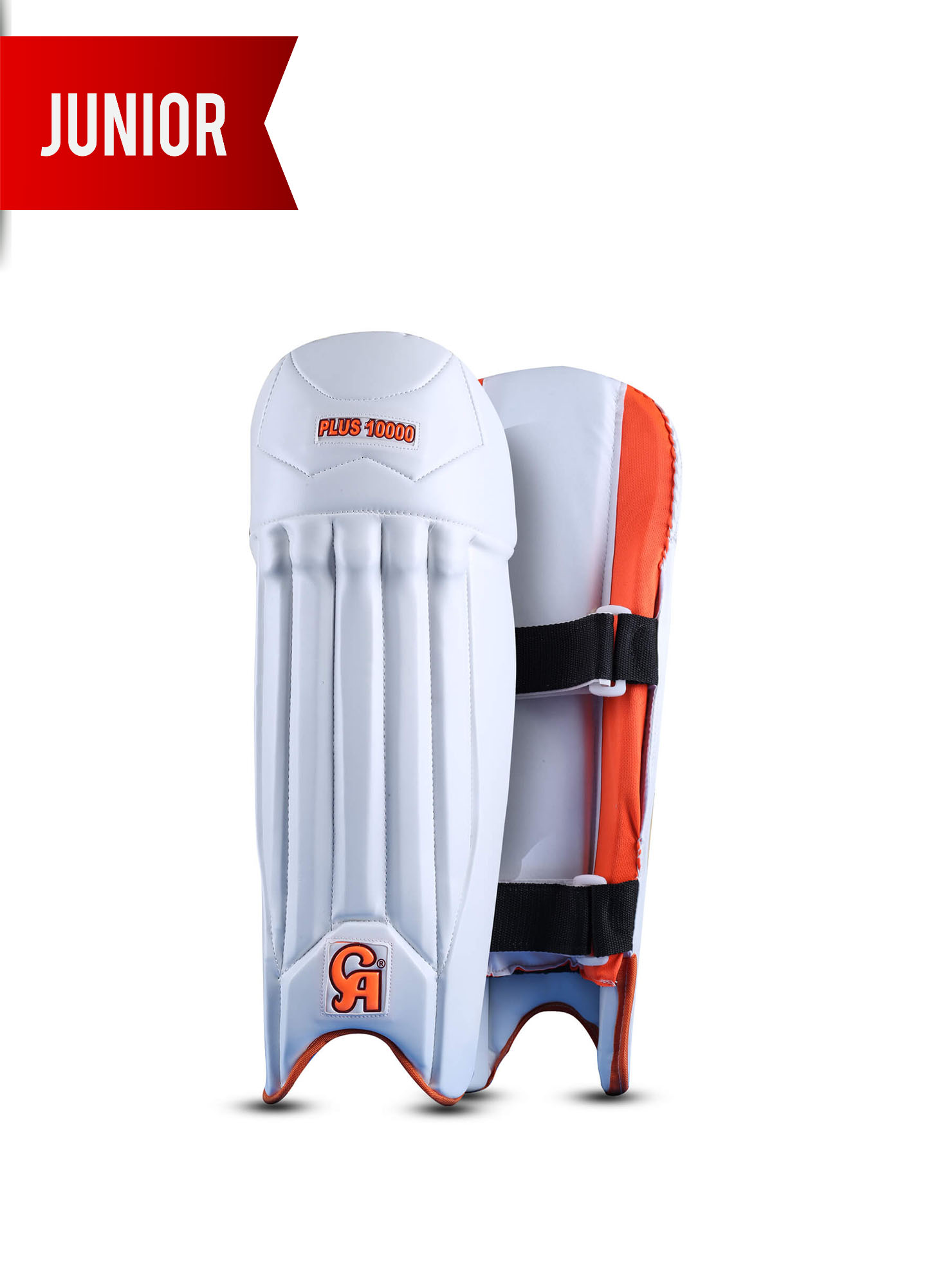 PRO 10000 JUNIOR - Orange L.H.S, R.H.S Junior Leg Pads,2