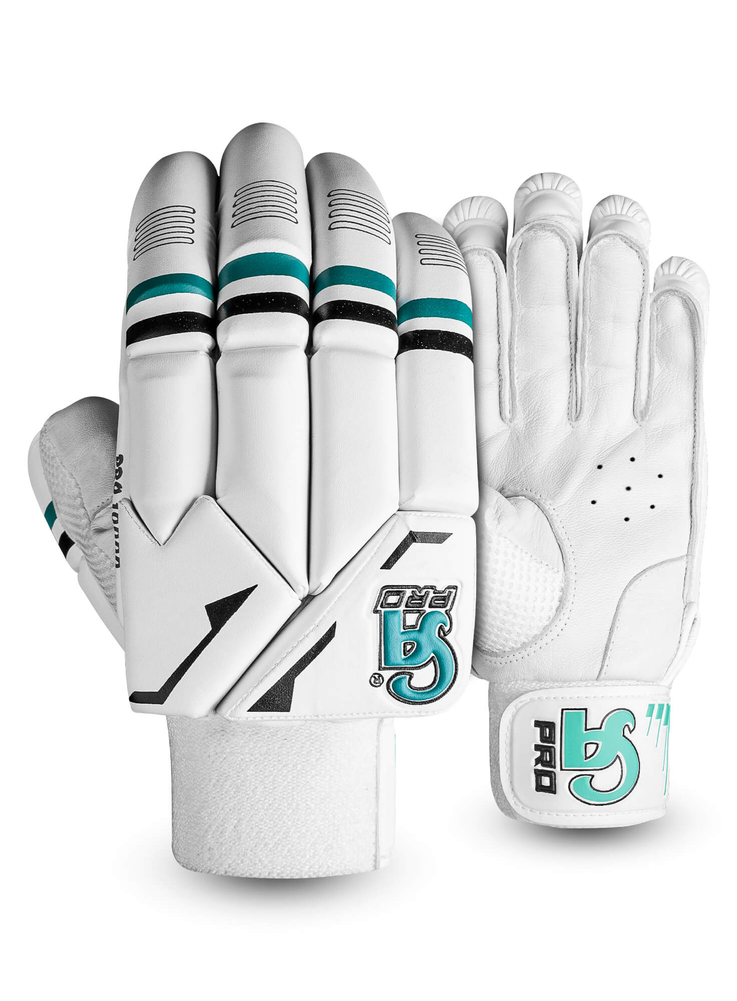 PRO 10000 - White L.H.S, R.H.S Batting Gloves,2