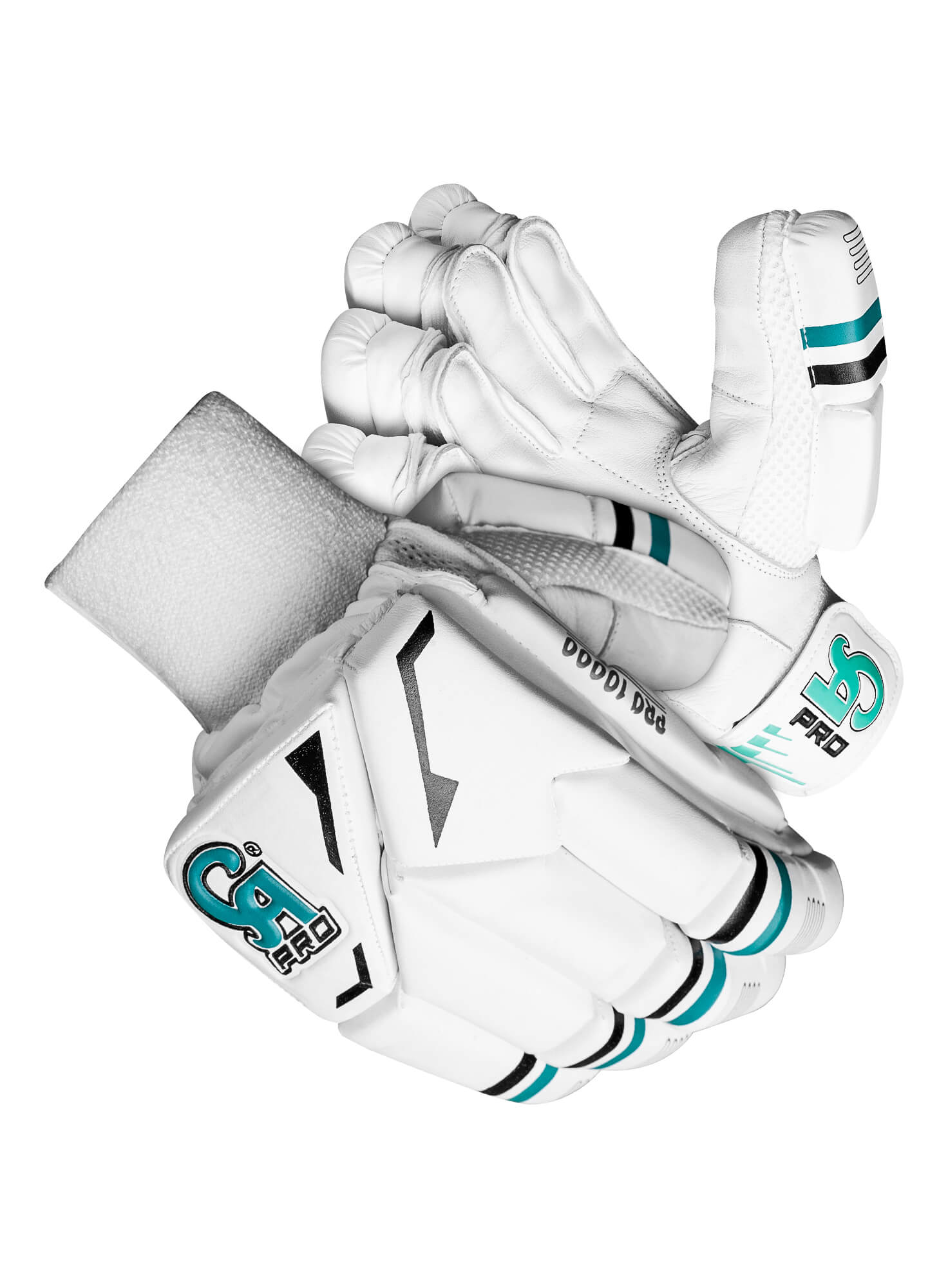 PRO 10000 - White L.H.S, R.H.S Batting Gloves,5