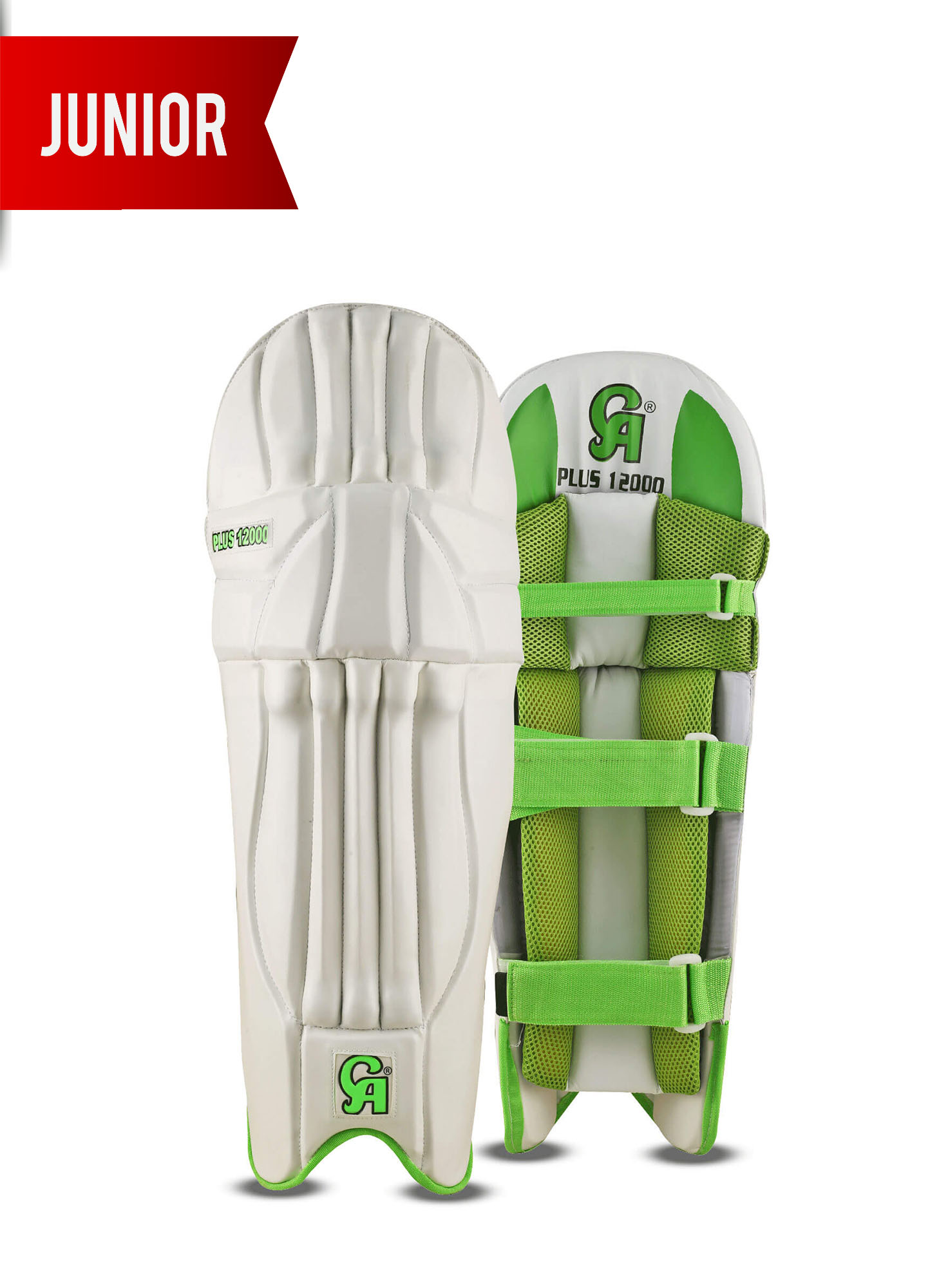 PRO 12000 JUNIOR - Green L.H.S, R.H.S Junior Leg Pads,2