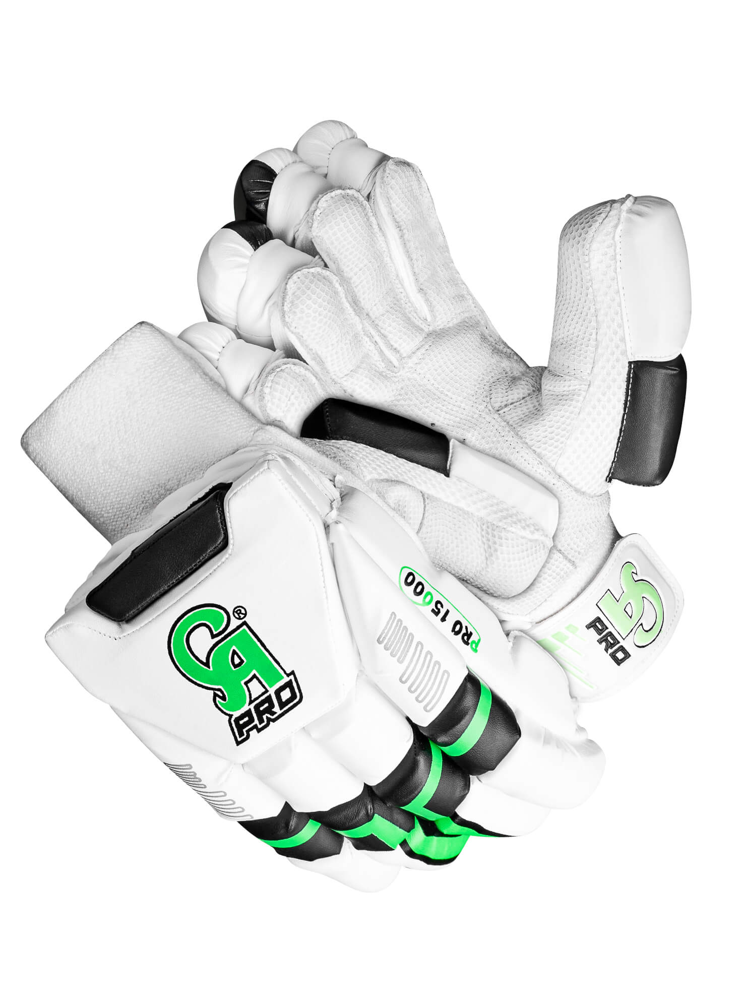 PRO 15000 - Green L.H.S, R.H.S Batting Gloves,5