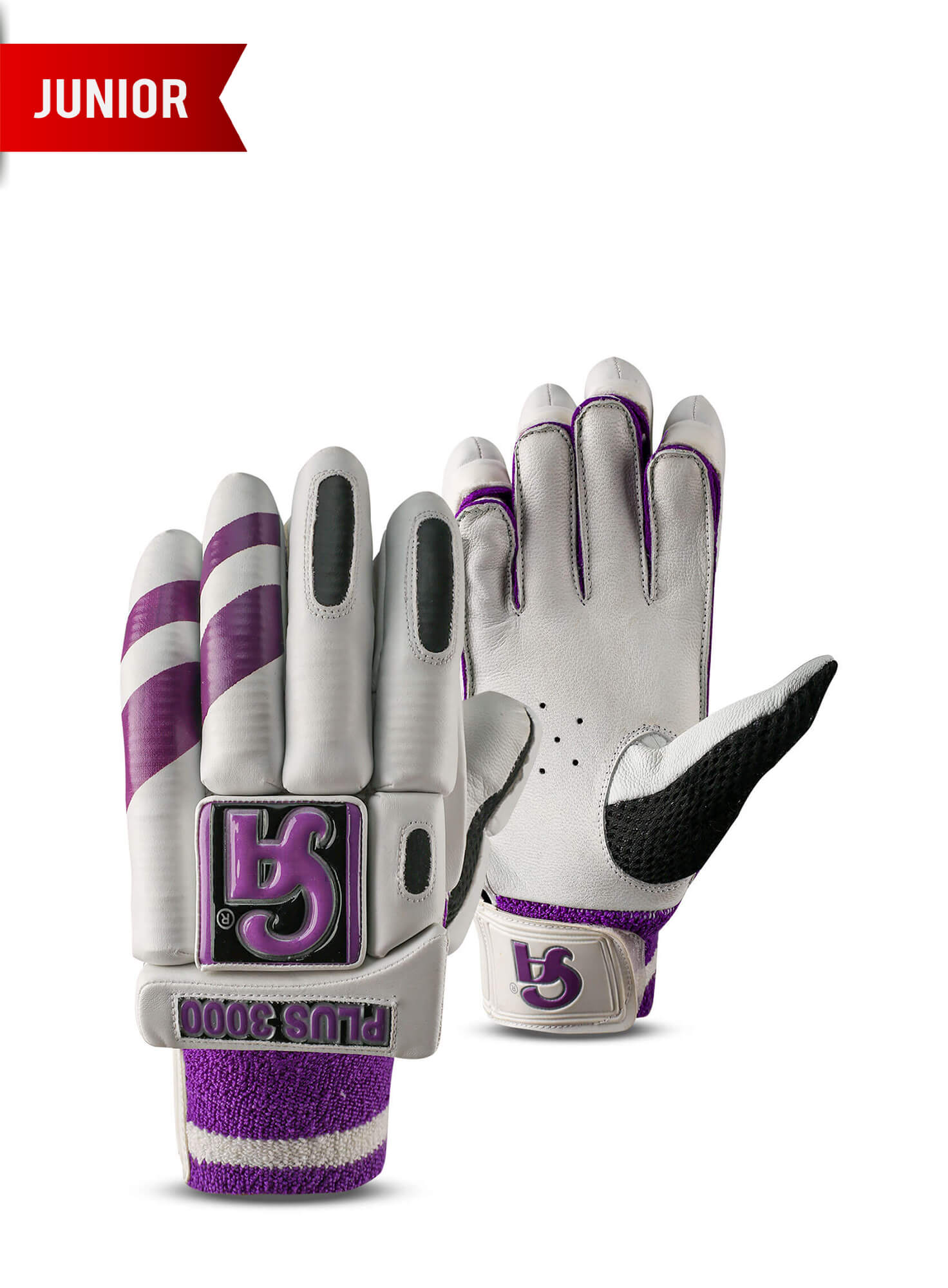 Pro 3000 Junior - Purple L.h.s, R.h.s Junior Batting Gloves,2