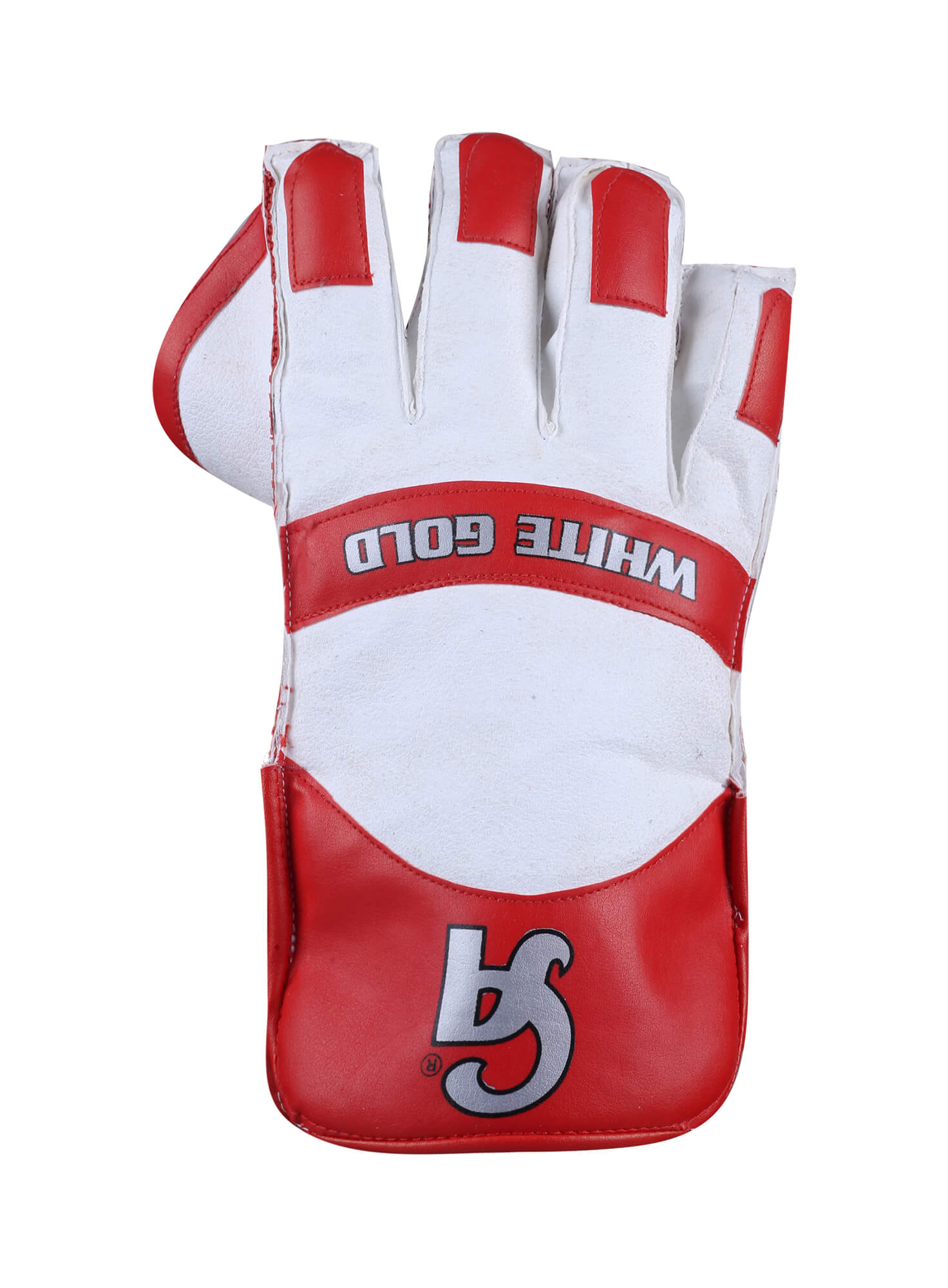 WHITE GOLD - Red L.H.S, R.H.S Wicket Keeping Gloves,1