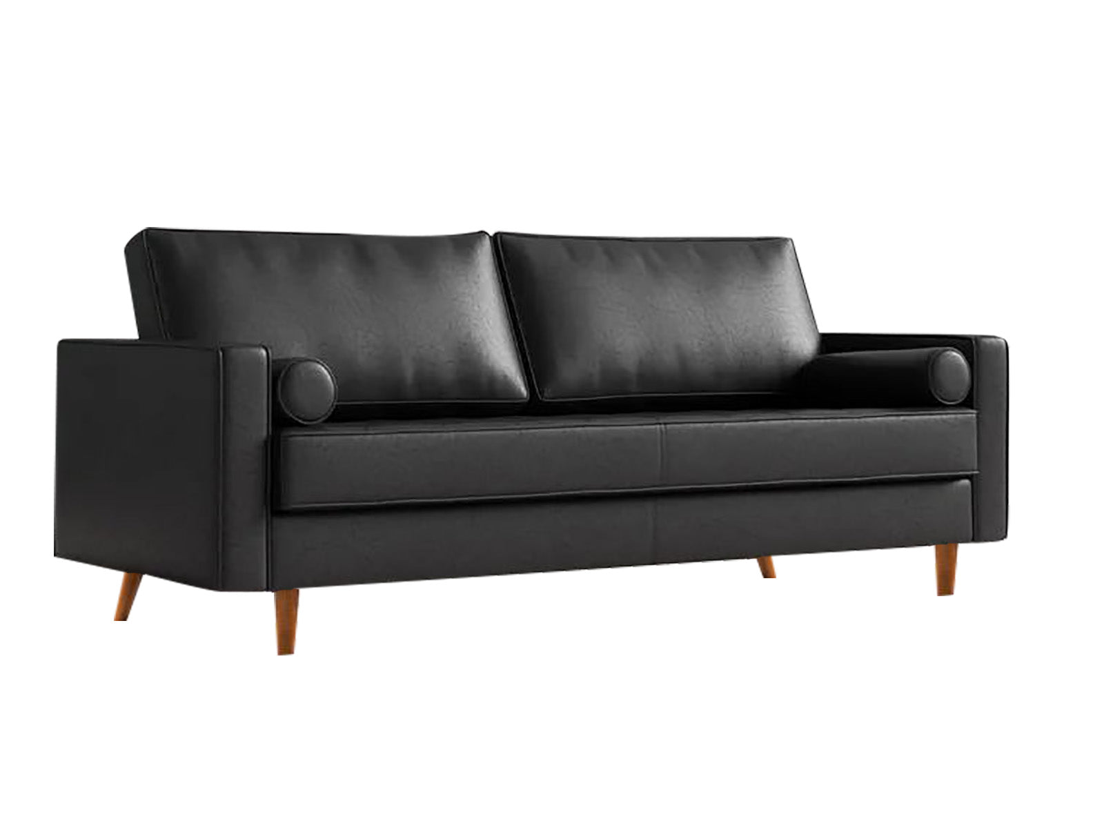 Ds Gyllene 3 Seater Black Faux Leather Pr8919 Sofas Sectionals Sofa Beds Nz Depot 5 - Nz Depot