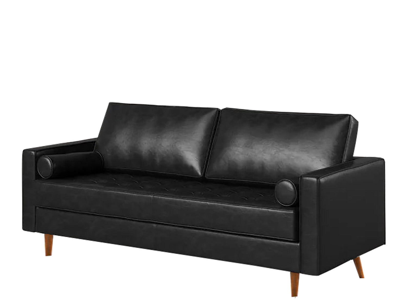 Ds Gyllene 3 Seater Black Faux Leather Pr8919 Sofas Sectionals Sofa Beds Nz Depot 6 - Nz Depot