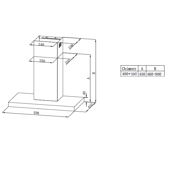 Midea 60Cm T-Shape Rangehood Stainless Steel 60M17(Ss) - Rangehoods - 60M17(S)-2 - Nz Depot