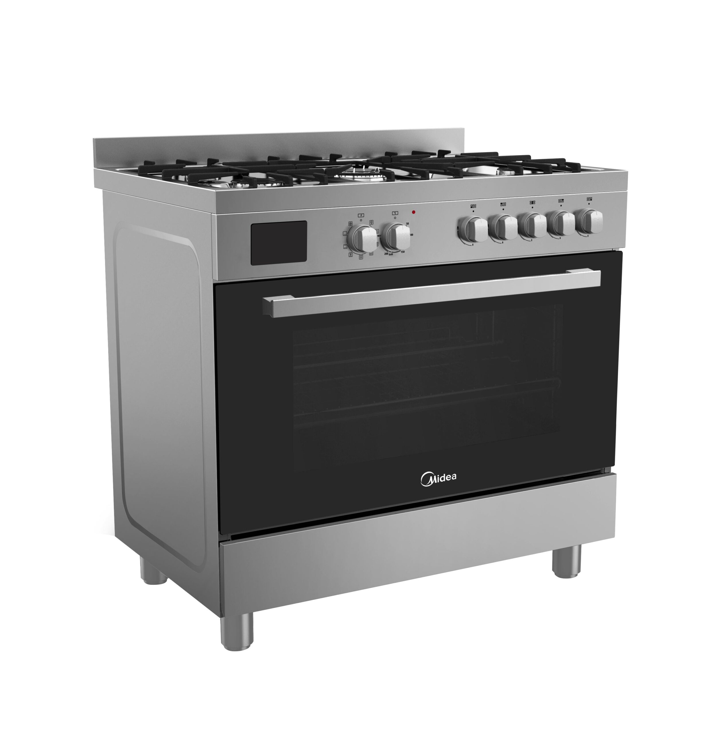 Midea 90cm Freestanding Stove with Gas Cooktop | 109L Oven & Sleek Design | Midea Kitchen Appliances NZ - Ovens - 36QMS5GP48-1 - NZ DEPOT