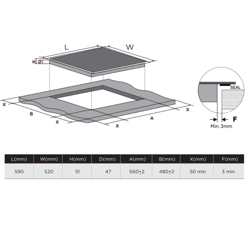 New Arrival Midea 60Cm Ceramic Hob Touch Control Mch640F298K Midea Kitchen Appliances Mch640F298K Nzdepot 3 - Nz Depot