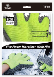 Tonyin Microfiber Finger Washing Mitt 45407538413827 Nz Depot - Nz Depot