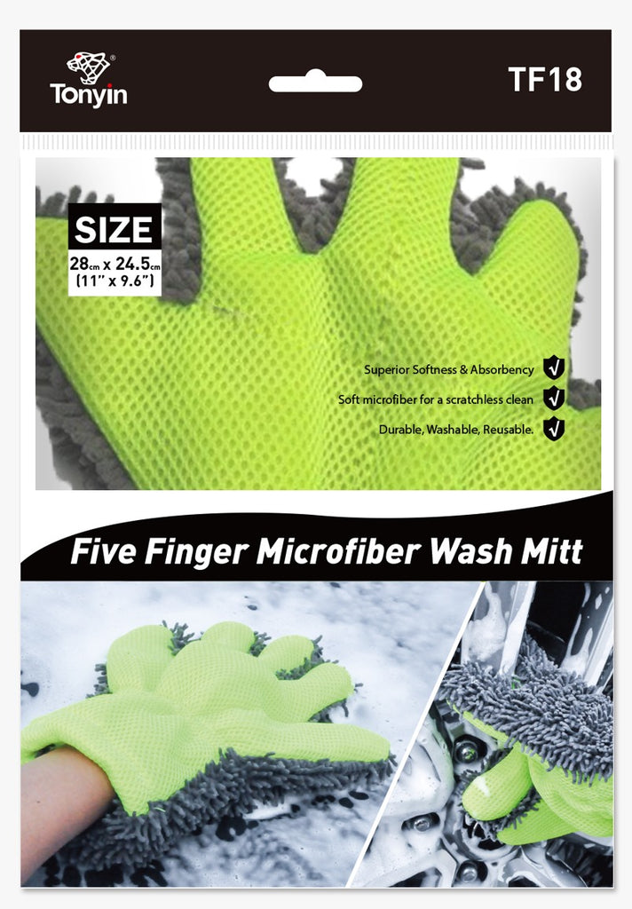 TONYIN MICROFIBER FINGER WASHING MITT - NZ DEPOT