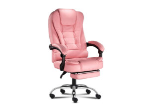 Percy Massage Office Chair PU Pink PR7150 Office Chairs NZ DEPOT