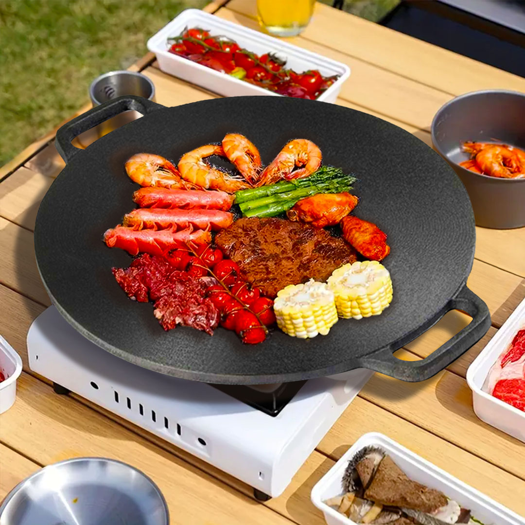 Soga 2X 42X37Cm Cast Iron Induction Crepes Pan Baking Cookie Pancake Pizza Bakeware, Home &Amp; Living, Kitchen &Amp; Dining, Cookware, Frying Pans, ,  - Nz Depot 3