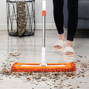 SOGA 2X 50x12 Orange Microfiber Flat Mop Floor Cleaning Pads Rotating Dust Remover, Home & Garden, Cleaning, Mops & Buckets, , ,  - NZ DEPOT 2