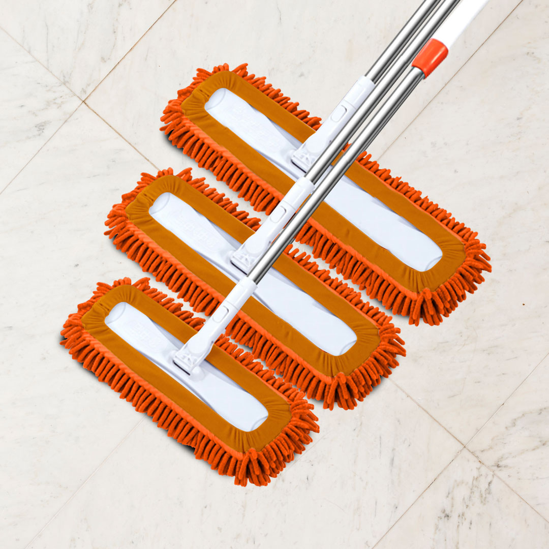 Soga 2X 50X12 Orange Microfiber Flat Mop Floor Cleaning Pads Rotating Dust Remover, Home &Amp; Garden, Cleaning, Mops &Amp; Buckets, , ,  - Nz Depot 5