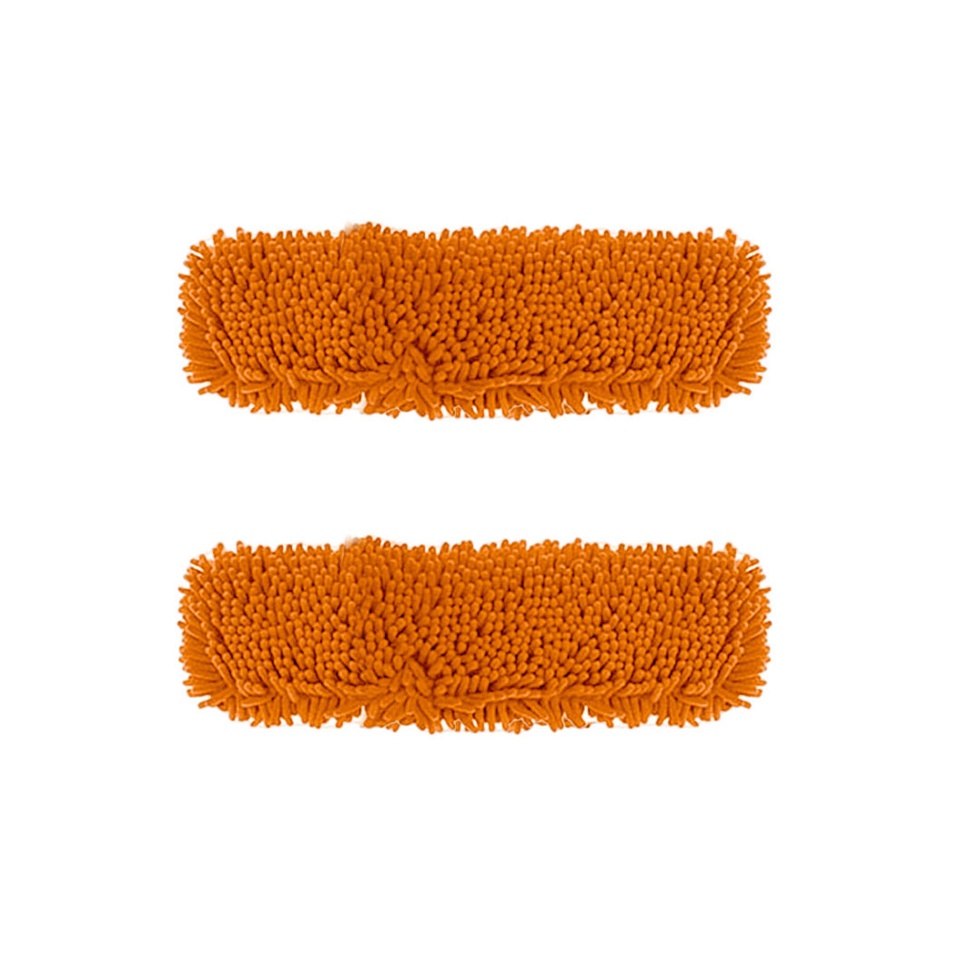 Soga 2X 50X12 Orange Microfiber Flat Mop Floor Cleaning Pads Rotating Dust Remover, Home &Amp; Garden, Cleaning, Mops &Amp; Buckets, , ,  - Nz Depot 1