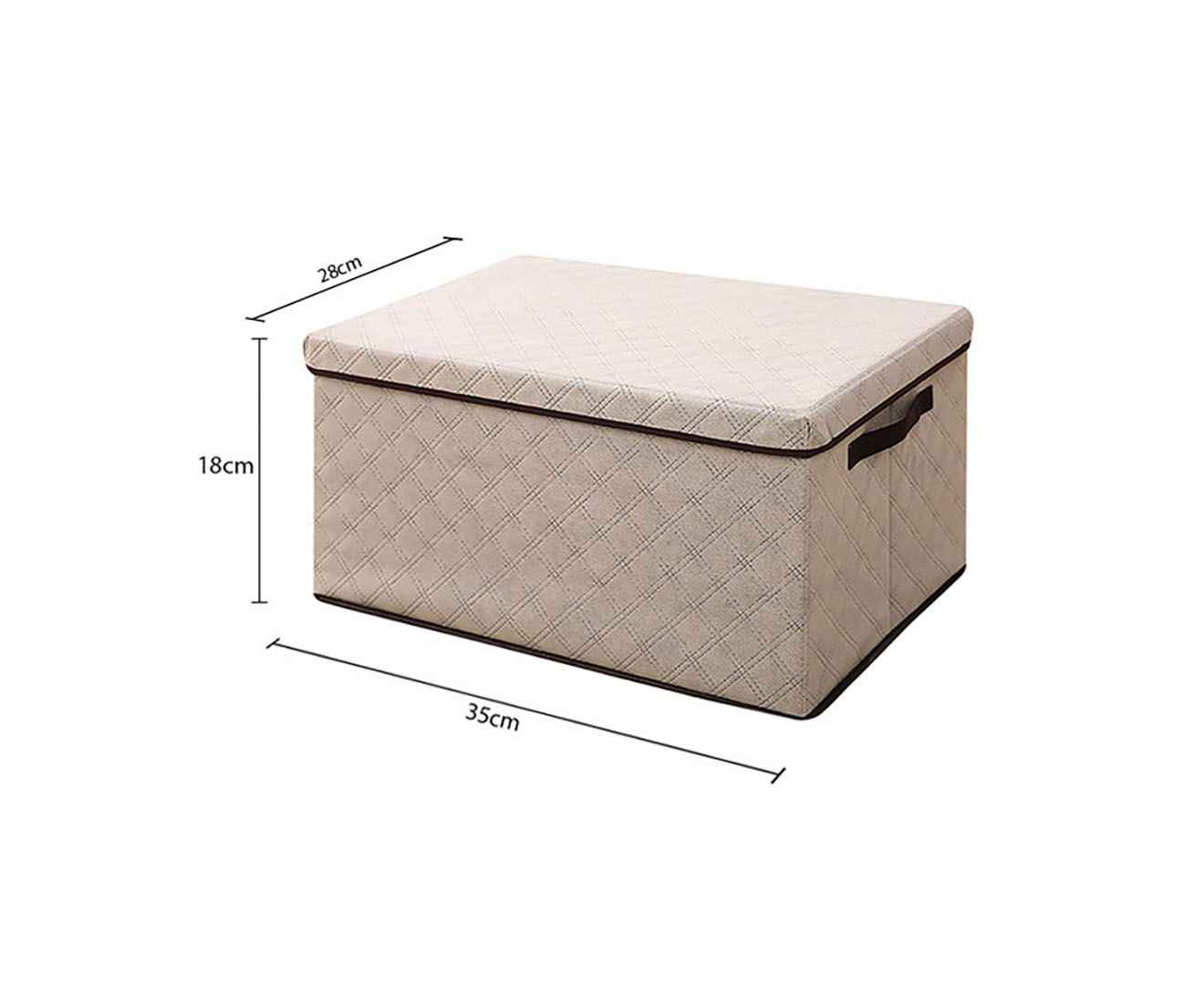 Soga 2X Small Beige Non-Woven Diamond Quilt Grid Fabric Storage/ Organizer Box, Furniture, Storage &Amp; Shelving, Home Storage, , ,  - Nz Depot 7