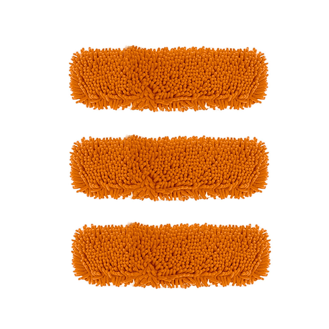 Soga 3X 50X12 Orange Microfiber Flat Mop Floor Cleaning Pads Rotating Dust Remover, Home &Amp; Garden, Cleaning, Mops &Amp; Buckets, , ,  - Nz Depot 1