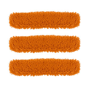 SOGA 3X 80x12 Orange Microfiber Flat Mop Floor Cleaning Pads Rotating Dust Remover, Home & Garden, Cleaning, Mops & Buckets, , ,  - NZ DEPOT 1