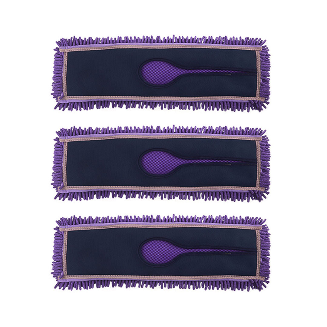 Soga 3X 90X22 Purple Microfiber Flat Mop Floor Cleaning Pads Rotating Dust Remover, Home &Amp; Garden, Cleaning, Mops &Amp; Buckets, , ,  - Nz Depot 1