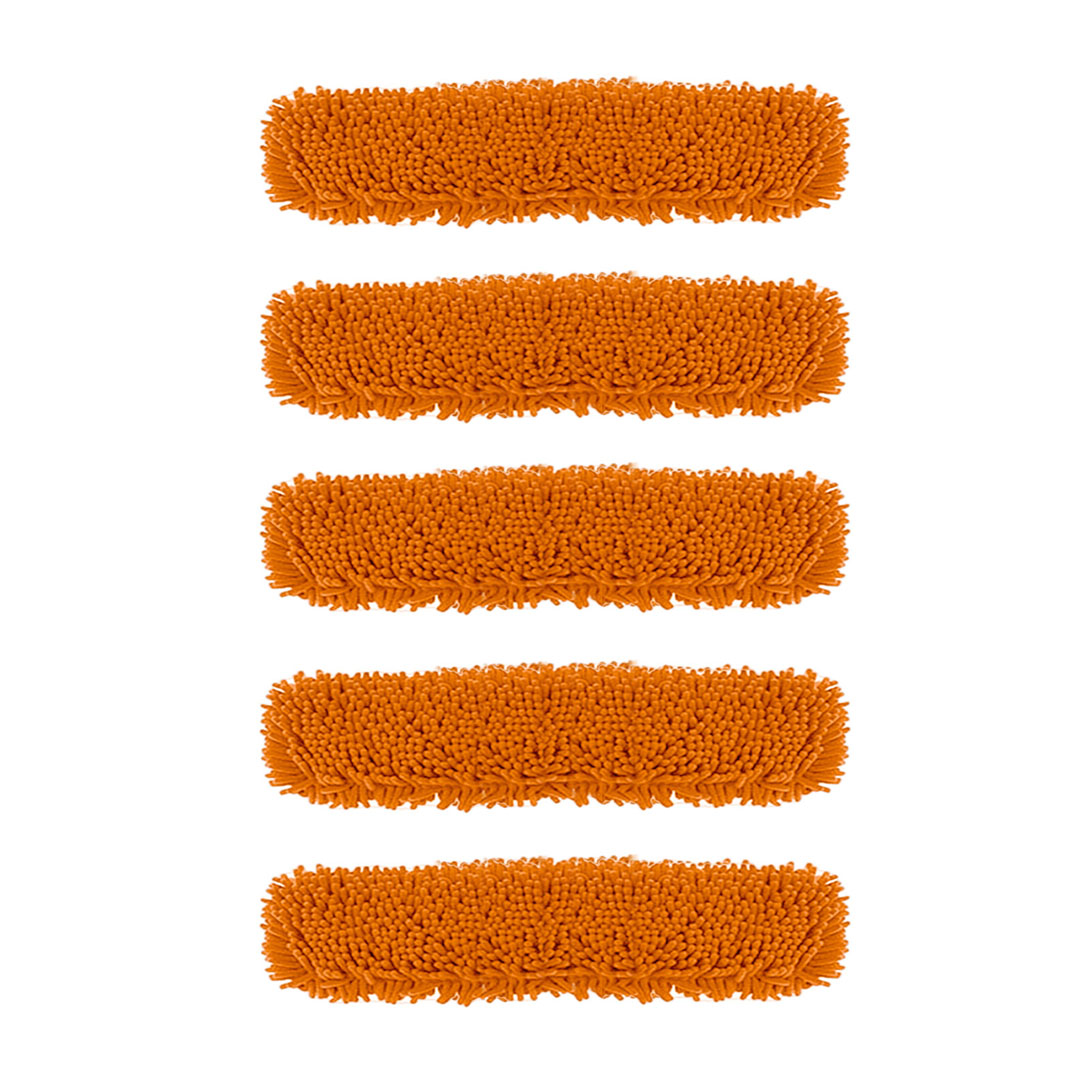 Soga 5X 80X12 Orange Microfiber Flat Mop Floor Cleaning Pads Rotating Dust Remover, Home &Amp; Garden, Cleaning, Mops &Amp; Buckets, , ,  - Nz Depot 1