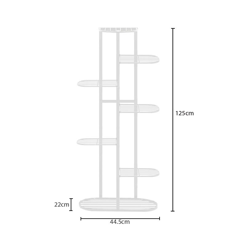 SOGA 7 Tier 8 Pots White Metal Plant Rack Flowerpot Storage Display Stand Holder Home Garden Decor, Home & Living, Home Decor, Indoor Pots, Planters and Plant Stands, , ,  - NZ DEPOT 6