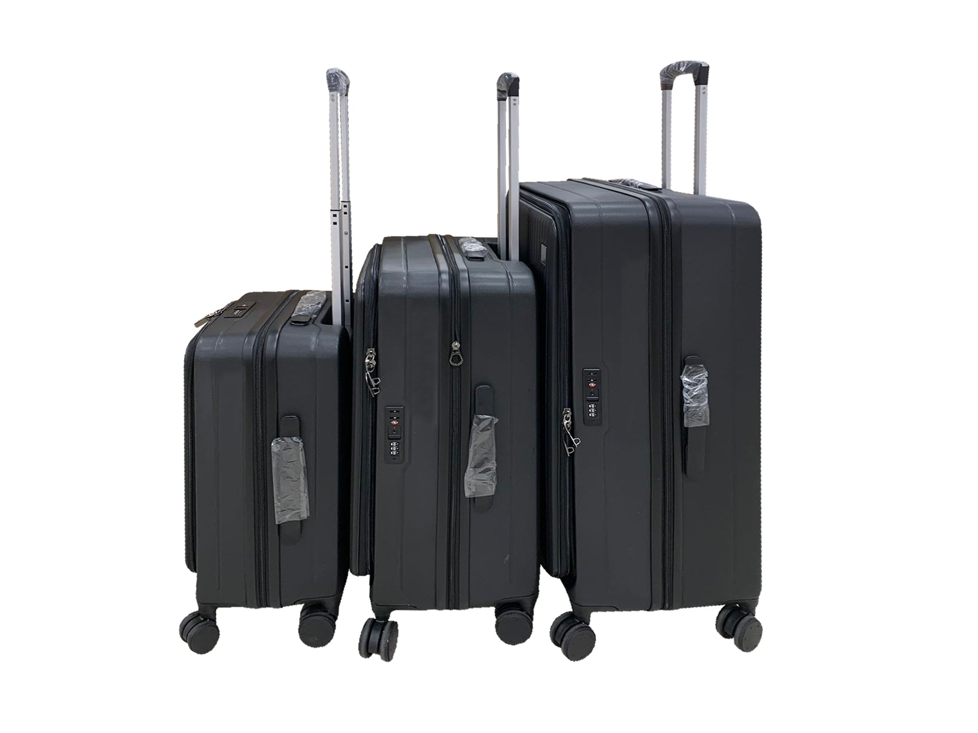 3 Piece Front Open Luggage Set Black Pr12959 Luggage Sets Nz Depot 5 - Nz Depot