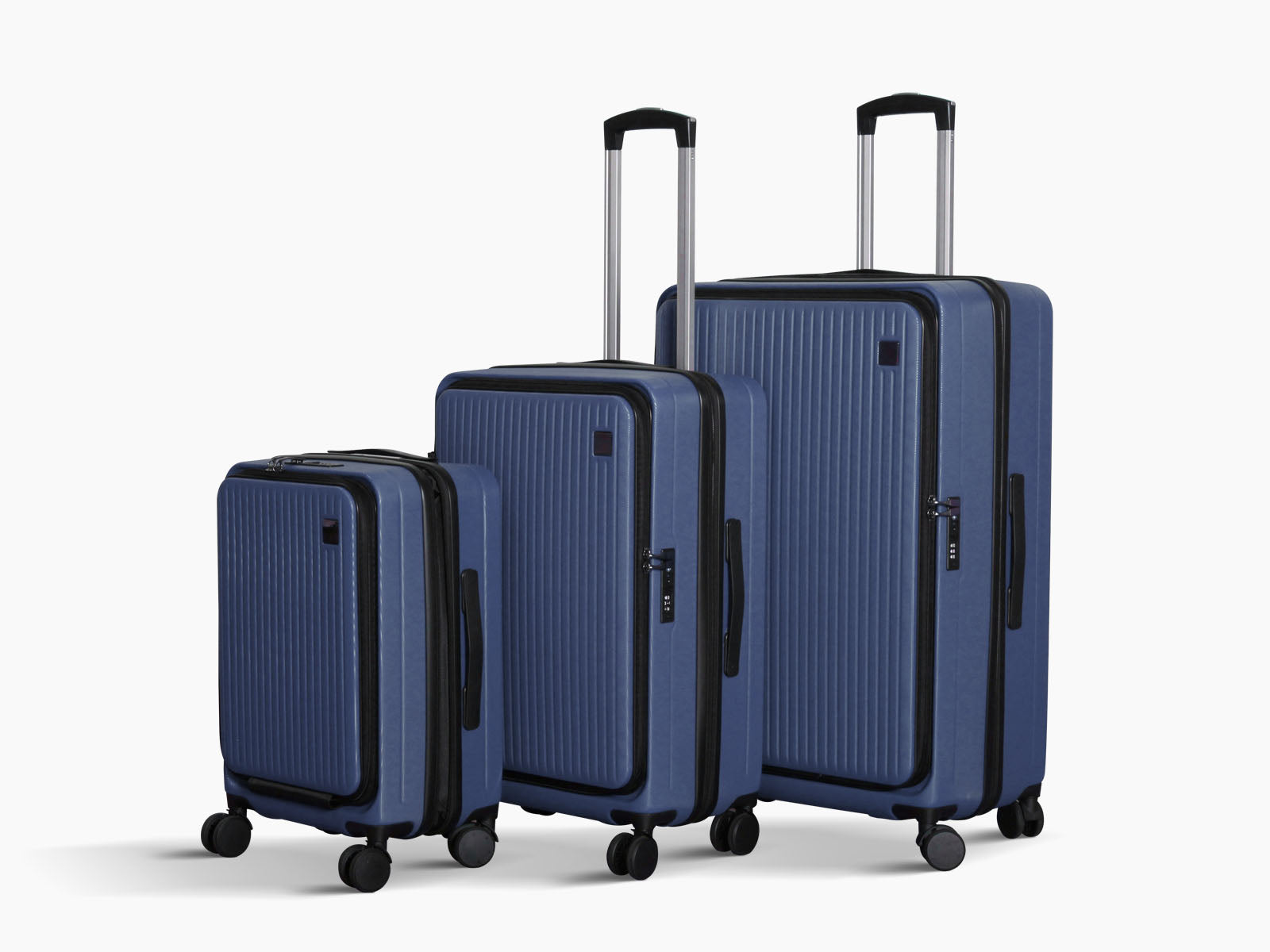 3 Piece Front Open Luggage Set Blue Pr12961 Luggage Sets Nz Depot 9 - Nz Depot