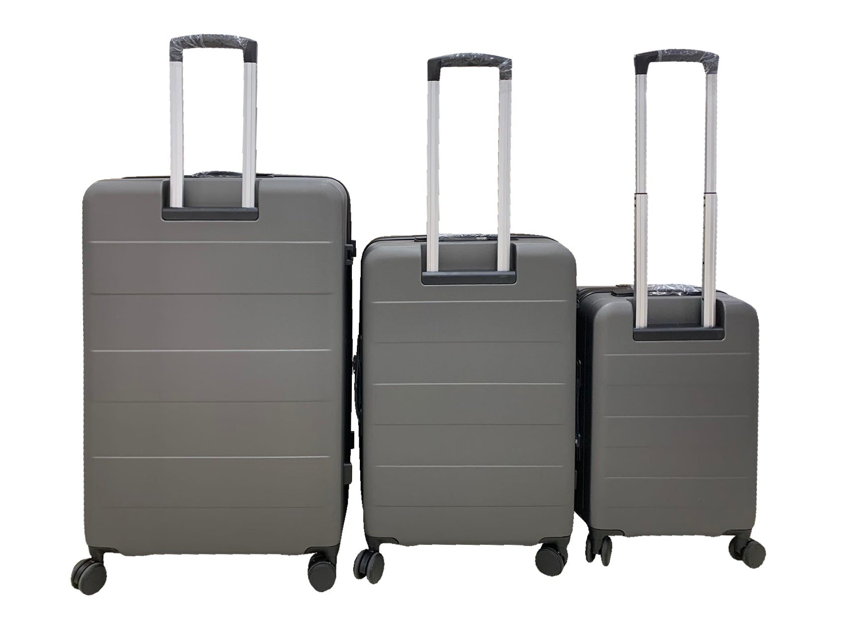 3 Piece Front Open Luggage Set Grey Pr12958 Luggage Sets Nz Depot 3 - Nz Depot