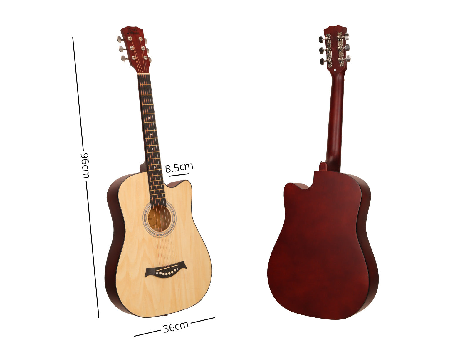 38 Acoustic Guitar Natural Wood Colour Pr11693 Guitars Nz Depot 6 - Nz Depot