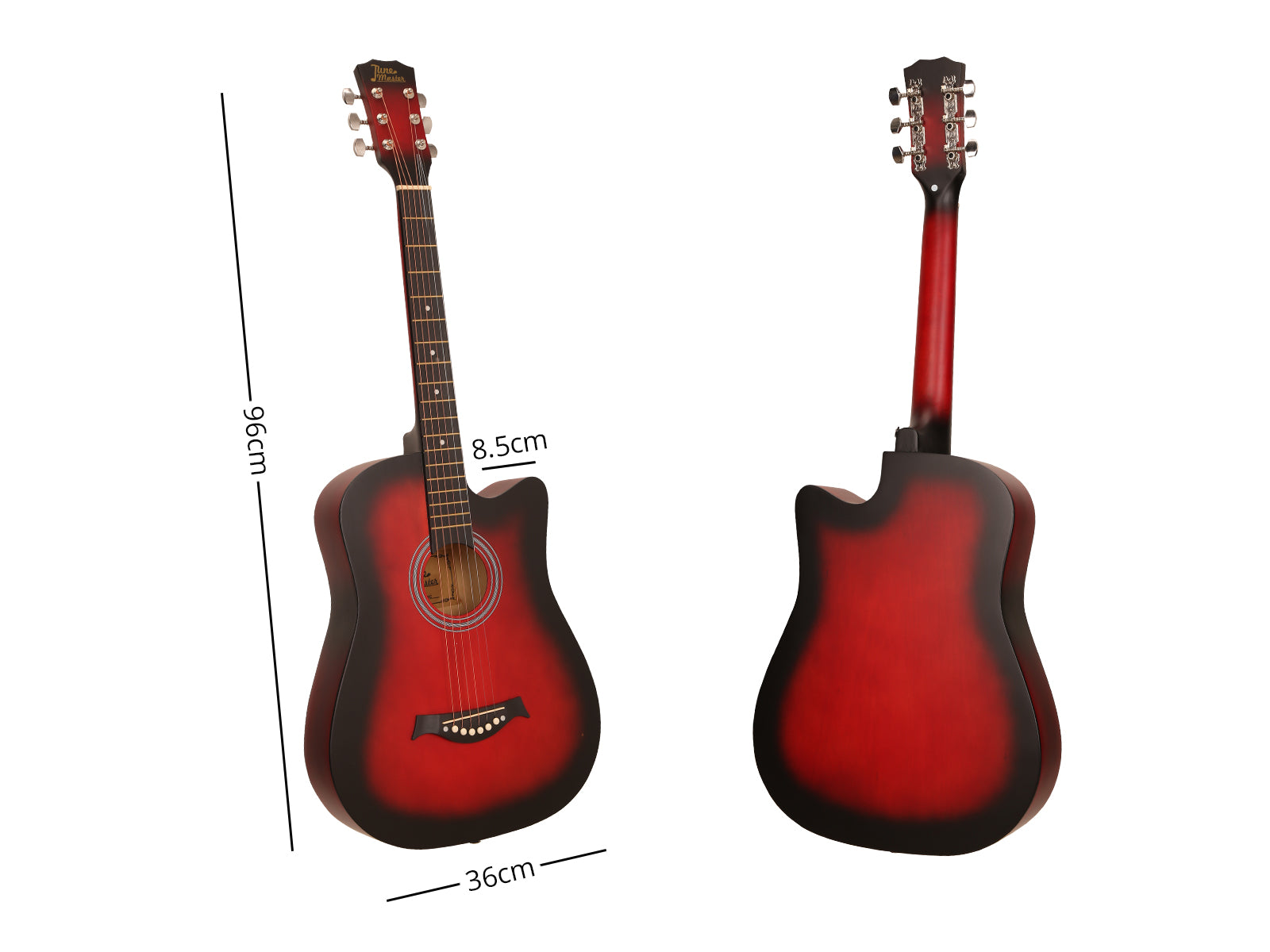 38 Acoustic Guitar Red Colour PR11698 Guitars NZ DEPOT 6