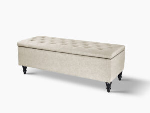 Abble Storage Ottoman Linen Beige L Pr65434 Ottomans Nz Depot - Nz Depot