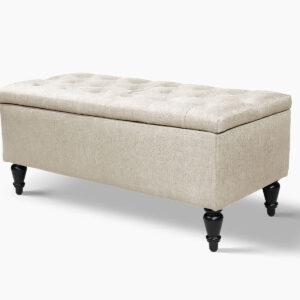 Abble Storage Ottoman Linen Beige M