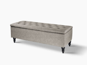 Abble Storage Ottoman Linen Grey L Pr65435 Ottomans Nz Depot - Nz Depot