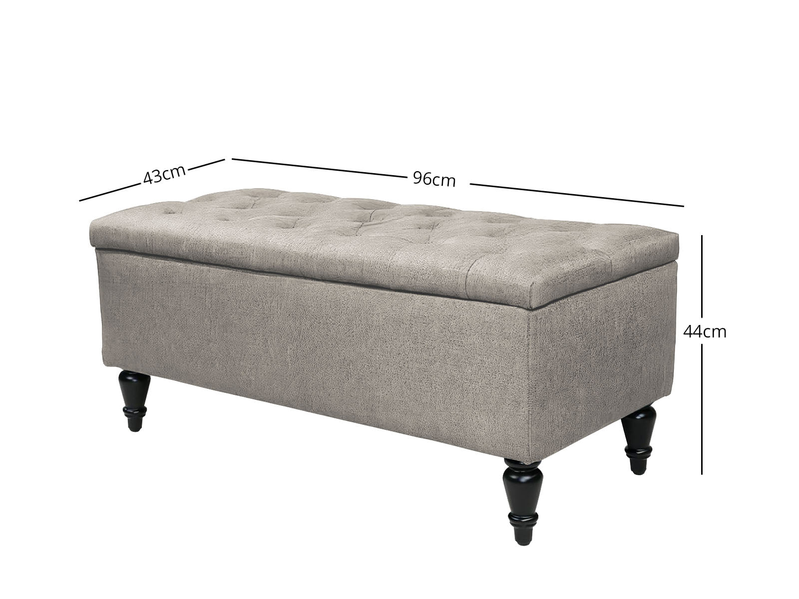 Abble Storage Ottoman Linen Grey M Pr65432 Ottomans Nz Depot 3 - Nz Depot