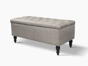 Abble Storage Ottoman Linen Grey M Pr65432 Ottomans Nz Depot - Nz Depot